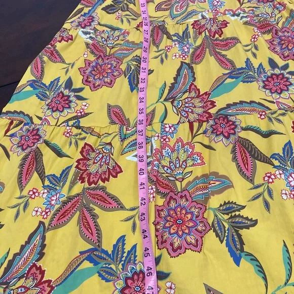 Johnny Was Mladen midi sundress yellow floral - Picture 10 of 12